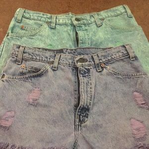 Levi Strauss cut-off Shorts.